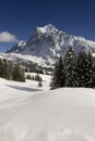 Wetterhorn in winter Royalty Free Stock Photo