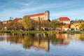 Wettin Castle on the Saale, Germany Royalty Free Stock Photo
