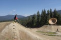 Wetting down the course at Crankworx Whistler 2022