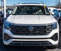 Wexford, Pennsylvania, USA February 4, 2024 A Volkswagen car for sale at a dealership