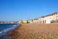 Weymouth beach and promenade buildings. Royalty Free Stock Photo