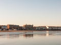 weymouth dorset sea coast sky blue beach sunset nature landscape Royalty Free Stock Photo