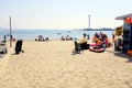 Weymouth beach, Dorset, UK. Royalty Free Stock Photo