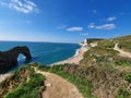 Weymouth durdle door coast blue Royalty Free Stock Photo