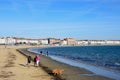 View along the beach, Weymouth. Royalty Free Stock Photo