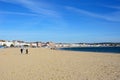 View along the beach, Weymouth. Royalty Free Stock Photo