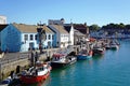 Fishing boats in the harbour, Weymouth. Royalty Free Stock Photo