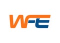 WFE letter logo design vector Royalty Free Stock Photo