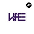 WFE Logo Letter Monogram Design Royalty Free Stock Photo