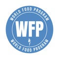 WFP world food program symbol icon Royalty Free Stock Photo