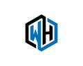 WH Letter Logo And Icon Vector