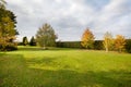 Natural autumn landscaping