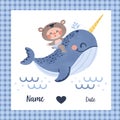 whale baby shower