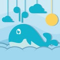 Whale Background Illustration