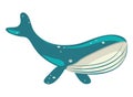 whale flat icon