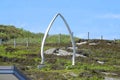 Whales jaw bone as monument