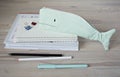 Whale pencil cases, notes and pens