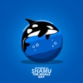 Shamu The Whale Day on September 26 Royalty Free Stock Photo