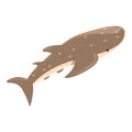 Whale shark icon cartoon vector. Fish sea Royalty Free Stock Photo