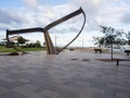 Whale tail art in Esperance, Western Australia