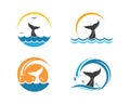 whale tail icon vector illustration design Royalty Free Stock Photo