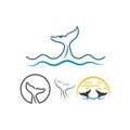 whale tail icon vector illustration design Royalty Free Stock Photo