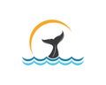 whale tail icon vector illustration design Royalty Free Stock Photo