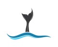 whale tail icon vector illustration design Royalty Free Stock Photo