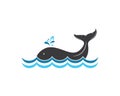 whale tail icon vector illustration design Royalty Free Stock Photo