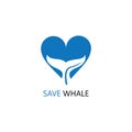 Whale tail icon vector illustration Royalty Free Stock Photo