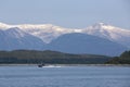 Whale watching boat on Juneau, Alaska Royalty Free Stock Photo