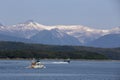 Whale watching boat on Juneau, Alaska Royalty Free Stock Photo