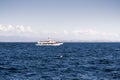 Whale watching cruise ship in Monterey bay, Pacific Ocean coast Royalty Free Stock Photo