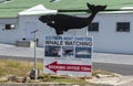 Whale watching sign in Hermanus South Africa Royalty Free Stock Photo