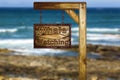 Whale watching sign. Royalty Free Stock Photo