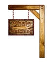 Whale watching sign. Royalty Free Stock Photo