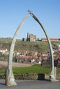 Whalebone arch in Whitby, North Yorkshire