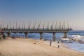 Umhlanga Rocks, South Africa, 2016, August 30: The iconic whalebone pier