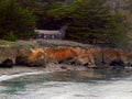 Whalers Cove hut and museum at  Point Lobos Park Royalty Free Stock Photo