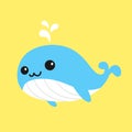 Whales vector dolphin fish icon logo cartoon character doodle illustration