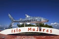 Whaleshark artwork on the coast of Isla Mujeres