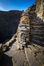 Whaligoe steps, Highlands of Scotland Royalty Free Stock Photo