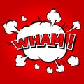 Wham! - Comic Speech Bubble, Cartoon.