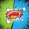 Wham! - Comic Speech Bubble, Cartoon. Royalty Free Stock Photo