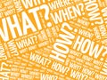 Whan, when, how, where questions