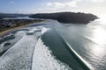 Whangamata Beach Aerial Royalty Free Stock Photo