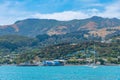 Wharf at Akaroa, New Zealand Royalty Free Stock Photo