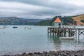 Wharf at Akaroa, New Zealand Royalty Free Stock Photo