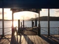 Wharf area, Daydream Island, Queensland Australia. Royalty Free Stock Photo