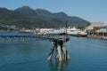 The Wharf in Juneau, Alaska by Morning Royalty Free Stock Photo